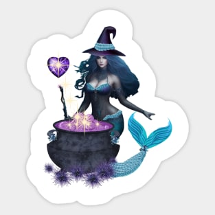 Merwitch With Her Magic Potion Sticker